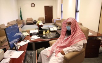فرع الرئاسة لهيئة الأمر بالمعروف بمنطقة الرياض يجري مقابلات مستحقي الترقية عن بُعد فرع الرئاسة لهيئة الأمر بالمعروف بمنطقة الرياض يجري مقابلات مستحقي الترقية عن بُعد