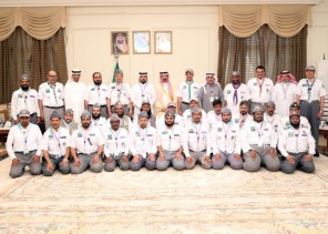 وكيل محافظة وادي الدواسر يستقبل المشاركين في برنامج التأهيل الكشفي