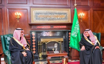 أمير تبوك يستقبل وكيل وزارة الداخلية ووكلاء إمارات مناطق المملكة