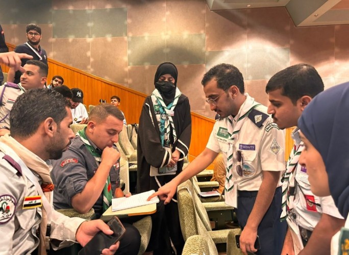 جمعية الكشافة تواصل مًشاركتها في الملتقى الشبابي الدولي للتحول الرقمي