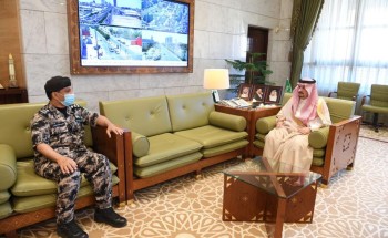 سمو الأمير فيصل بن بندر يستقبل اللواء العتيبي بمناسبة تكليفه قائداً لقوات آمن المنشأت بمنطقة الرياض
