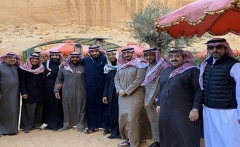 بالصور .. ولي العهد برفقة عدد من الأمراء والوزراء في مطعم أنابلز بـ ‎”العلا”