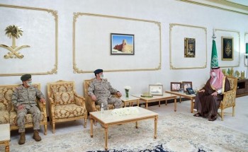 أمير الشمالية يستقبل اللواء العصيمي بمناسبة تعيينه قائدًا لقوة عرعر أمير الشمالية يستقبل اللواء العصيمي بمناسبة تعيينه قائدًا لقوة عرعر