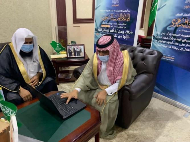 محافظ بيش يدشن حملة “الصلاة نور”