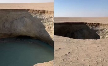 مواطن يوثق فيديو لـ”خسف أرضي” في منطقة صحراوية بالخفجي مواطن يوثق فيديو لـ”خسف أرضي” في منطقة صحراوية بالخفجي
