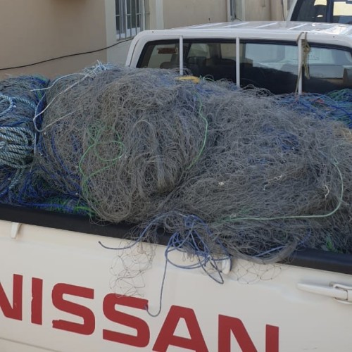الثروة السمكية بالقحمة تضبط كميات كبيرة من وسائل الصيد المحظورة في عرض البحر