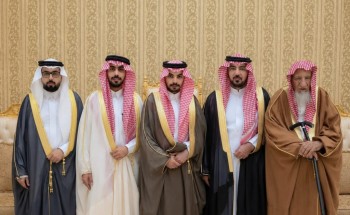 في ليلة استثنائية بحضور منقطع النظير.. عويجان بن عياد الداموك الرشيدي وأبنائه يحتفلون بزواج ابنهم “فهد” في حائل