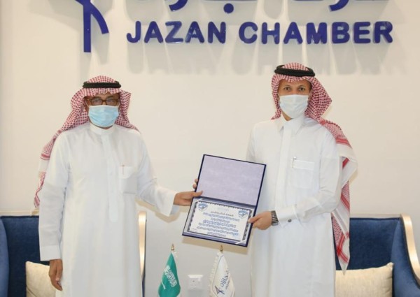توقيع تفاهم شراكة مجتمعية بين غرفة جازان ونادي اليرموك الرياضي توقيع تفاهم شراكة مجتمعية بين غرفة جازان ونادي اليرموك الرياضي