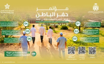 في مطلع ” فبراير” .. انطلاق مؤتمر حفر الباطن الدولي للصحة الريفية في نسخته الثانية في مطلع ” فبراير” .. انطلاق مؤتمر حفر الباطن الدولي للصحة الريفية في نسخته الثانية