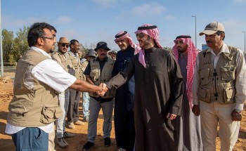 سمو أمير منطقة الجوف يطلع على سير العمل في مشروع الطوير الأثري ويلتقى بفريق البحث والتنقيب