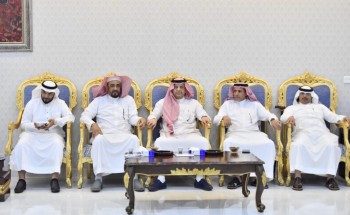 رجلا الأعمال “خليل بن مصوي” و “عبدالله الموسى” يستضيفان نادي الباحة الرياضي