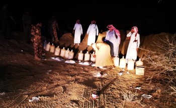ضبط 40 جركل خمور بوادي عتود ضبط 40 جركل خمور بوادي عتود