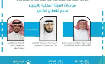 الهيئة الملكية بالجبيل تتبنى 7 مبادرات للتخفيف من جائحة كورونا