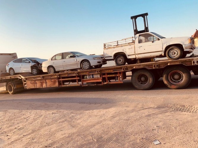 حصر وإزالة 536 سيارة مهملة بشوارع حفرالباطن