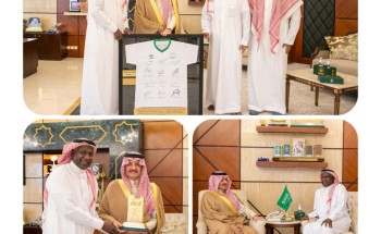 أمير الشرقية يستقبل رئيس مجلس إدارة جمعية اصدقاء لاعبي كرة القدم
