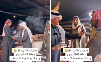 بالفيديو: أهالي من قرية جبة بـ”حائل” يتركون مجالسهم بدون أبواب لاستقبال الضيوف على مدار 24 ساعة