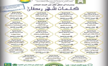 كلمات دعوية في شهر رمضان المبارك بإسلامية جازان