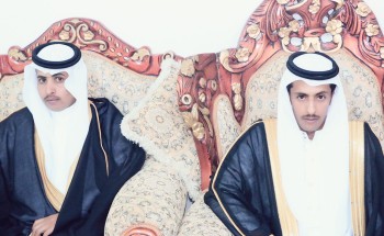 احتفال الشابان منيف عايد الشويلعي و عبدالحكيم محمد الشويلعي بفرحتي العيد والزواج معًا