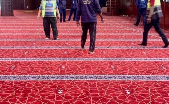 الشؤون الإسلامية تنهي مشروع فرش مسجد التنعيم بالسجاد الفاخر تزامنا مع بدء موسم الحج الشؤون الإسلامية تنهي مشروع فرش مسجد التنعيم بالسجاد الفاخر تزامنا مع بدء موسم الحج