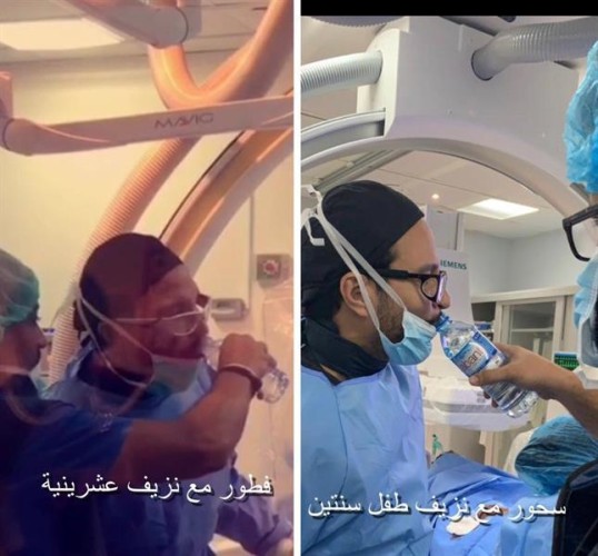 “الصحة” تشكر الطبيب الذي تناول إفطاره وسحوره داخل غرفة العمليات