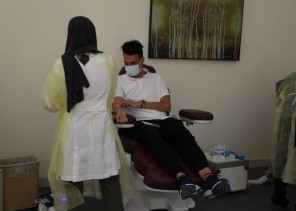 الهلال الأحمر  بالرياض يطلق حملة بالتبرع بالدم يالتعاون مع بنك الدم الاقليمي.