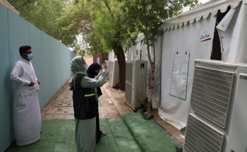 وزارة الحج والعمرة وعدد من الجهات الحكومية يقومون بجولة تفقدية على مخيمات الحجاج وزارة الحج والعمرة وعدد من الجهات الحكومية يقومون بجولة تفقدية على مخيمات الحجاج