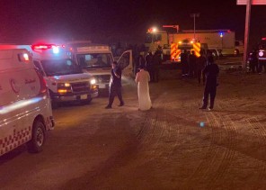 الهلال الأحمر يباشر حادث انقلاب ينتج عنه ١٥ أصابة على طريق الرياض – سدير الهلال الأحمر يباشر حادث انقلاب ينتج عنه ١٥ أصابة على طريق الرياض – سدير