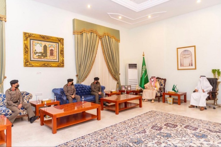 سمو أمير الجوف يستقبل مدير المرور وقائد أمن الطرق المعينين بالمنطقة