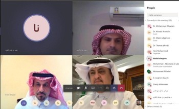 معالي مدير  جامعة المجمعة يترأس ثاني جلسة افتراضية لمجلس الجامعة في جلسته السادسة للعام الجامعي 1440 / 1441 هـ