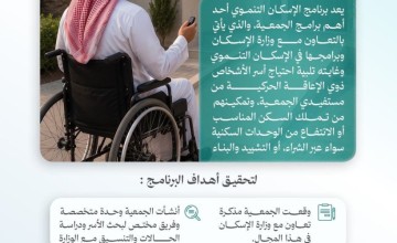 «حركية» تمكّن 152 مستفيدًا من خدمات الإسكان التنموي بما يعزز استقرارهم الأسري «حركية» تمكّن 152 مستفيدًا من خدمات الإسكان التنموي بما يعزز استقرارهم الأسري