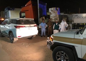 ضبط شاحنة تنقل كميات من المنتجات الطبية لتخزينها داخل شقة سكنية ببريدة ضبط شاحنة تنقل كميات من المنتجات الطبية لتخزينها داخل شقة سكنية ببريدة