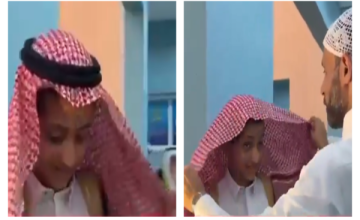 “خلع شماغه وألبسه لطالبه”.. بالفيديو: موقف أبوي مؤثر لمعلم يخطف الأنظار في حفل تخرج