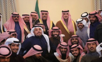 زيارة أمير الجوف للوجيه رجل الأعمال مبارك قعيّدالبيت الشراري