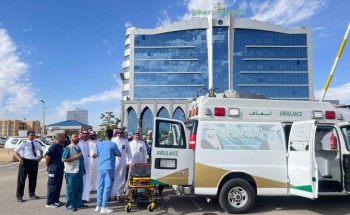 الإسعاف الجوي بالجوف ينفذ تجربة فرضية لنقل مصاب إثر حادث مروري الإسعاف الجوي بالجوف ينفذ تجربة فرضية لنقل مصاب إثر حادث مروري