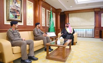 سمو نائب أمير منطقة جازان يستقبل مدير الدفاع المدني بالمنطقة المعين حديثاً