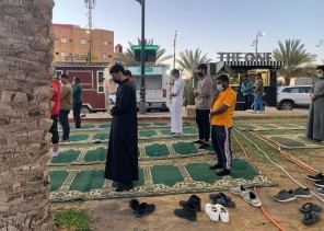 فرع الرئاسة العامة لهيئة الأمر بالمعروف والنهي عن المنكر بمنطقة الجوف يُفعّل المصلى المنتقل وفق الإجراءات الاحترازية فرع الرئاسة العامة لهيئة الأمر بالمعروف والنهي عن المنكر بمنطقة الجوف يُفعّل المصلى المنتقل وفق الإجراءات الاحترازية