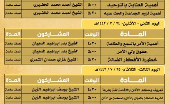 فرع وزارة الشؤون الإسلامية بالقصيم ينظم البرنامج العلمي بعنوان (فقه الأذان والإقامة)