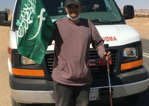 فنان سعودي يستعد لقطع مسافة 750 كلم مشياً على الأقدام لهذا السبب فنان سعودي يستعد لقطع مسافة 750 كلم مشياً على الأقدام لهذا السبب