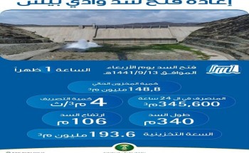 “البيئة” تفتح بوابات سد وادي بيش في منطقة جازان “البيئة” تفتح بوابات سد وادي بيش في منطقة جازان