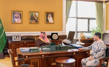 نائب أمير تبوك يستقبل قائد حرس الحدود بالمنطقة