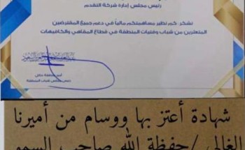 نظير مساهمته في دعم المتعثرين من شباب وفتيات المنطقة في قطاع المقاهي والكافيهات .. أمير منطقة حائل يكرم رجل الأعمال “سعود بن عابد القلادان” بشهادة شكر وتقدير نظير مساهمته في دعم المتعثرين من شباب وفتيات المنطقة في قطاع المقاهي والكافيهات .. أمير منطقة حائل يكرم رجل الأعمال “سعود بن عابد القلادان” بشهادة شكر وتقدير