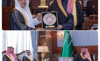 سمو محافظ الأحساء يستقبل الرئيس السابق والحالي للمؤسسة العامة للري