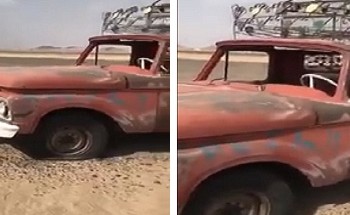 بالفيديو.. تعرف على قصة سيارة تركها صاحبها في الصحراء بعفيف وعاد إليها بعد 50 عاما!