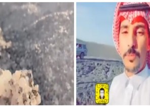 شاهد: العويمري يكشف عن ظاهرة غريبة حدثت بعد هطول البرد  الكثيف  على حرة بني رشيد منذ 15 يوم