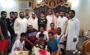 إدارة فريق البحري تزور اللاعب هادي العامري