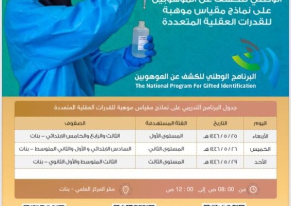 تعليم الطائف يطلق برنامج تدريبي للكشف عن الموهوبين وينفذ مسابقة الفهم القرائي تعليم الطائف يطلق برنامج تدريبي للكشف عن الموهوبين وينفذ مسابقة الفهم القرائي
